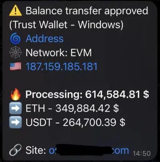 TRON Drainer crypto drainer Tonkeeper and Telegram Wallet supported by Quark Drainer